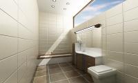 Визуализация интерьера ванной команты в 3D